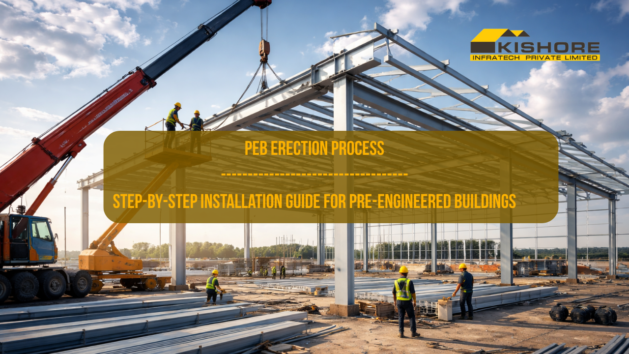 PEB Erection Process: Step-by-Step Installation Guide for Pre-Engineered Buildings 2 PEB Erection Process