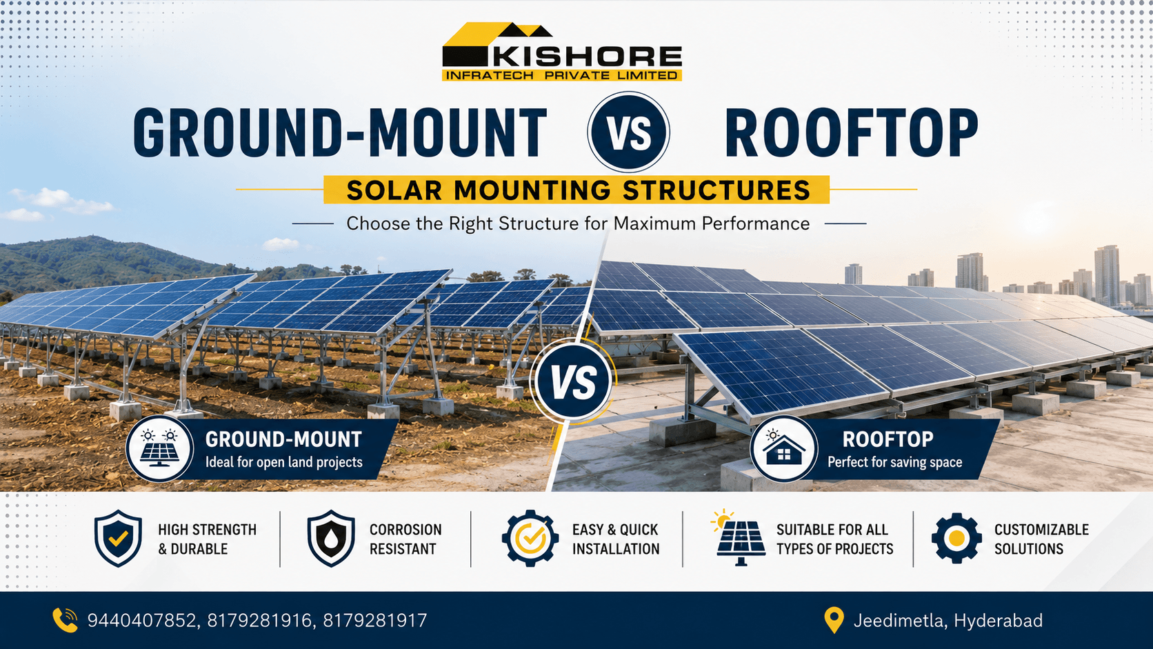 Ground-Mount vs Rooftop Solar